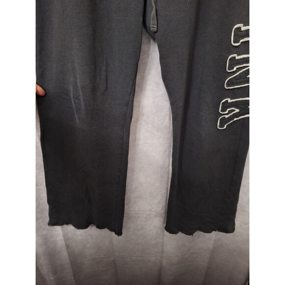 Y2K Victoria's Secret PINK Wide Leg Sweatpants Sz XS Puff Letters Relaxed Baggy - Picture 4 of 10